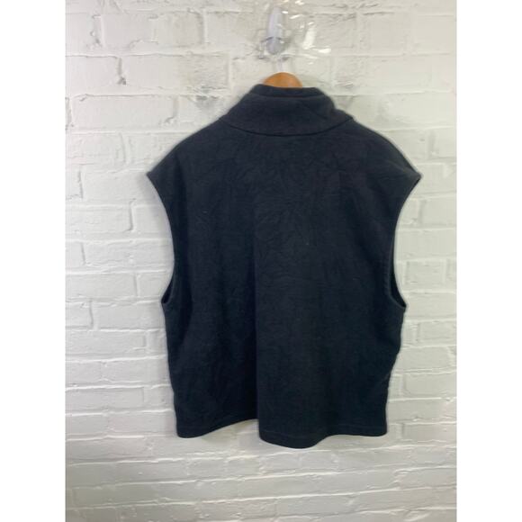 Columbia Men's Full Zip Cathedral Peak Vest Fleece Sleeveless Black Size XL - Picture 5 of 8